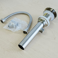 B. Nickel Pop-up Glass Drain & Overflow for Bathroom Sink – TY-5632ST-1