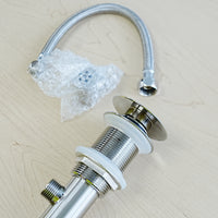 B. Nickel Pop-up Glass Drain & Overflow for Bathroom Sink – TY-5632ST-1
