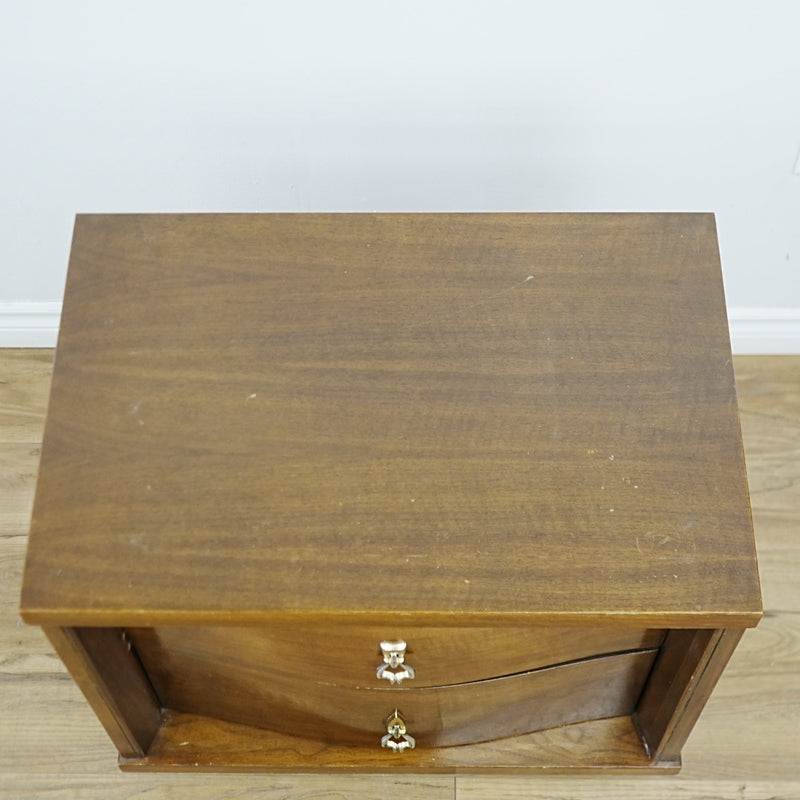 24x16x24-Inch – Mid-Century 2-Drawer Wooden Nightstand