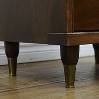 24x16x24-Inch – Mid-Century 2-Drawer Wooden Nightstand