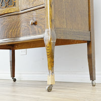 60x20x40‑Inch – Traditional Sideboard with Glass Door & Wheels