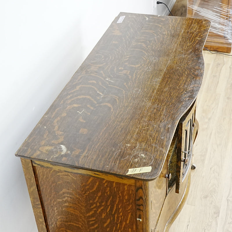 60x20x40‑Inch – Traditional Sideboard with Glass Door & Wheels