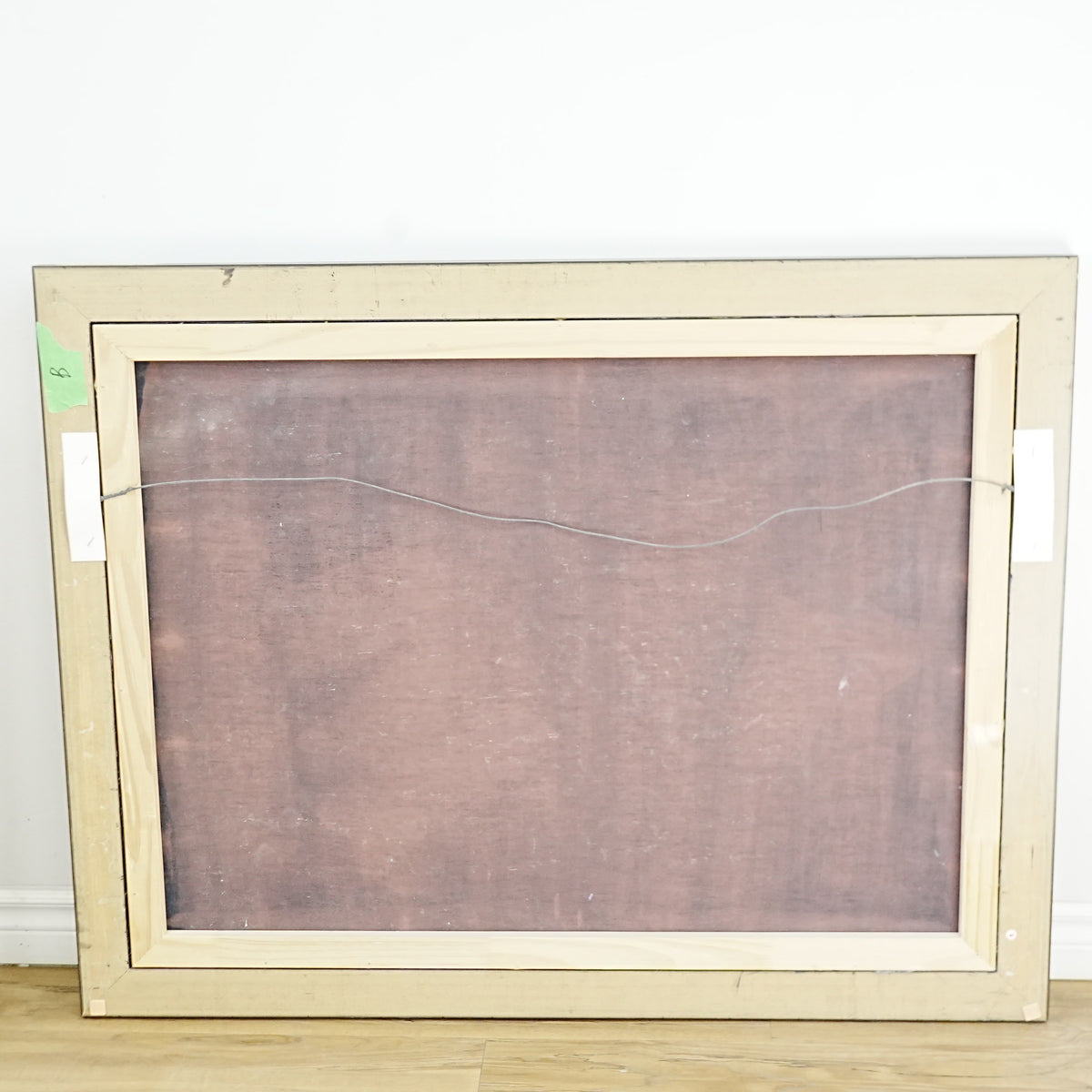 45×2×35‑Inch Framed Artwork – Abstract Symbolic Grid with Tribal Motifs