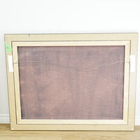 45×2×35‑Inch Framed Artwork – Abstract Symbolic Grid with Tribal Motifs