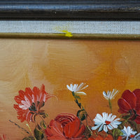 27×2×23‑Inch Framed Artwork – Floral Still Life Painting
