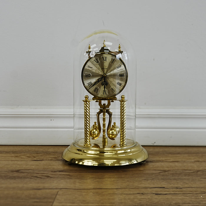 8×8×12‑Inch Clock with Glass Dome