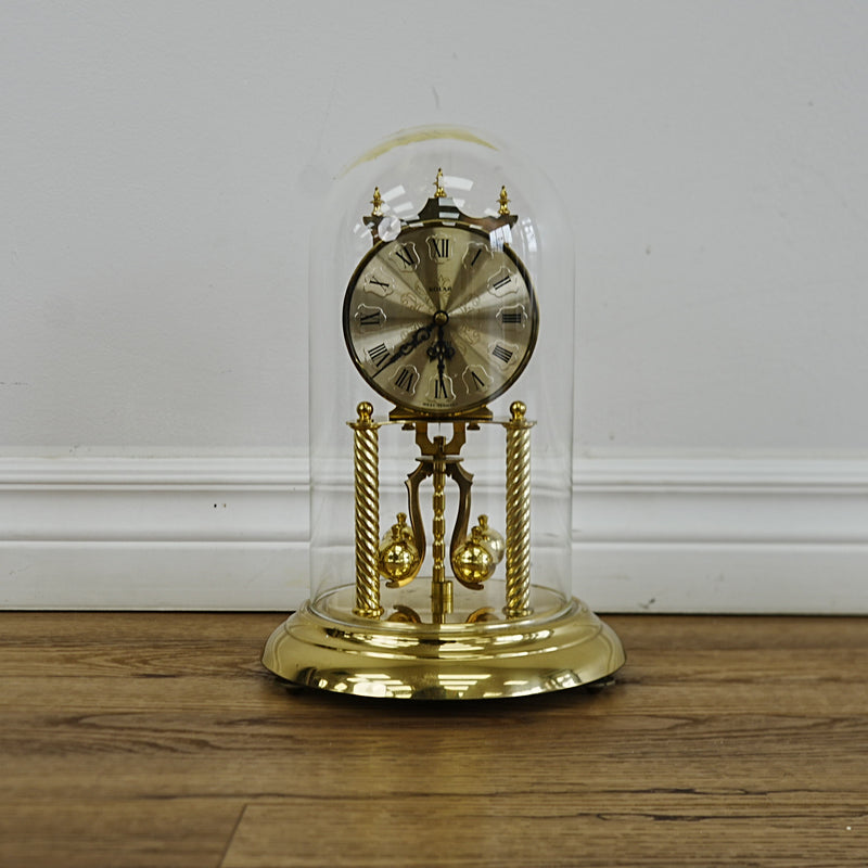 8×8×12‑Inch Clock with Glass Dome
