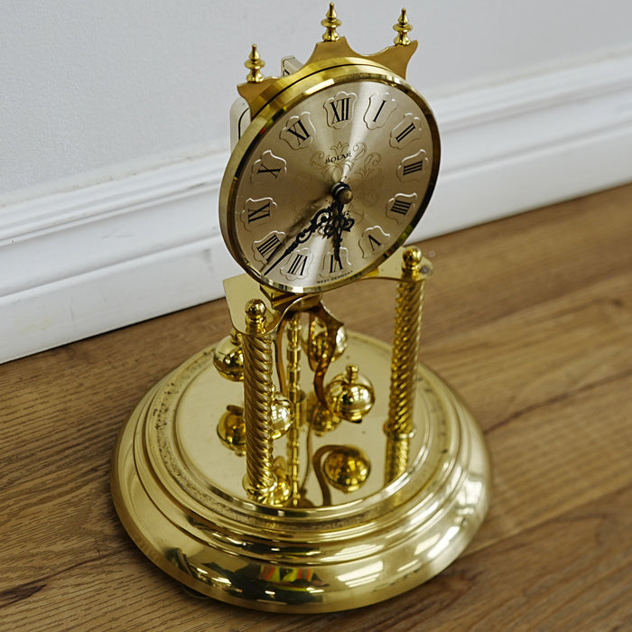 8×8×12‑Inch Clock with Glass Dome