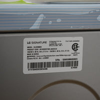 LG 29" Signature Electric Dryer — 9.0 cu ft, AI Sensor — DLEX9900S