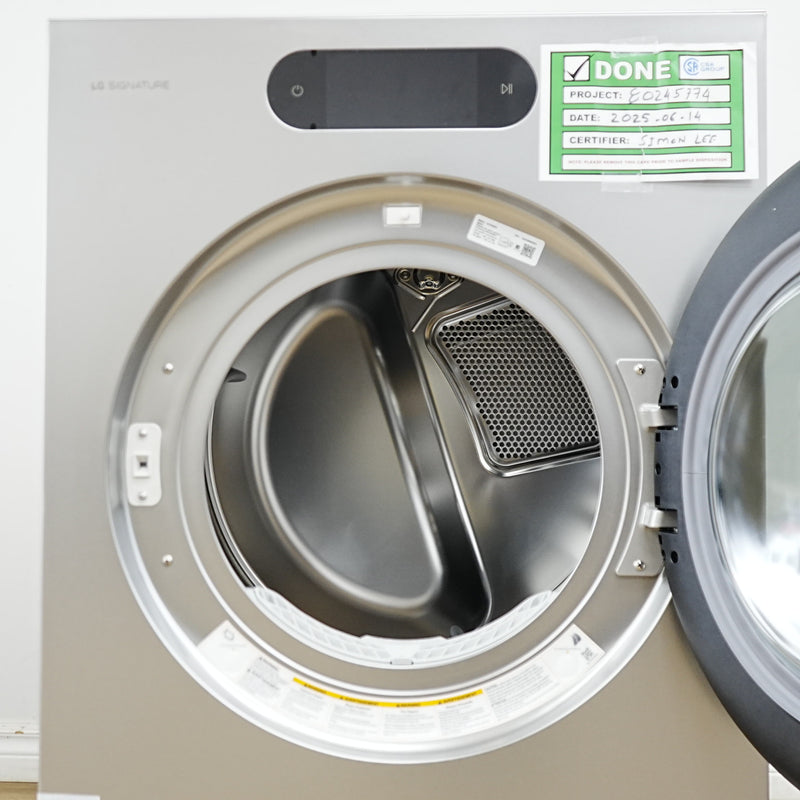 LG 29" Signature Electric Dryer — 9.0 cu ft, AI Sensor — DLEX9900S
