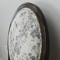 22×26×38–Inch Side Chair – Floral Upholstery, Oval Back