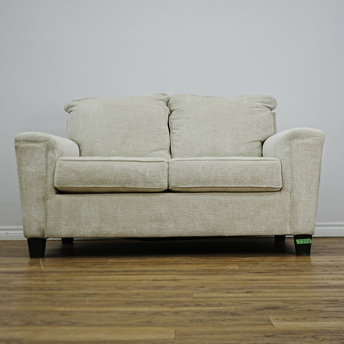 64×38×36–Inch Loveseat – Light Gray Textured Upholstery