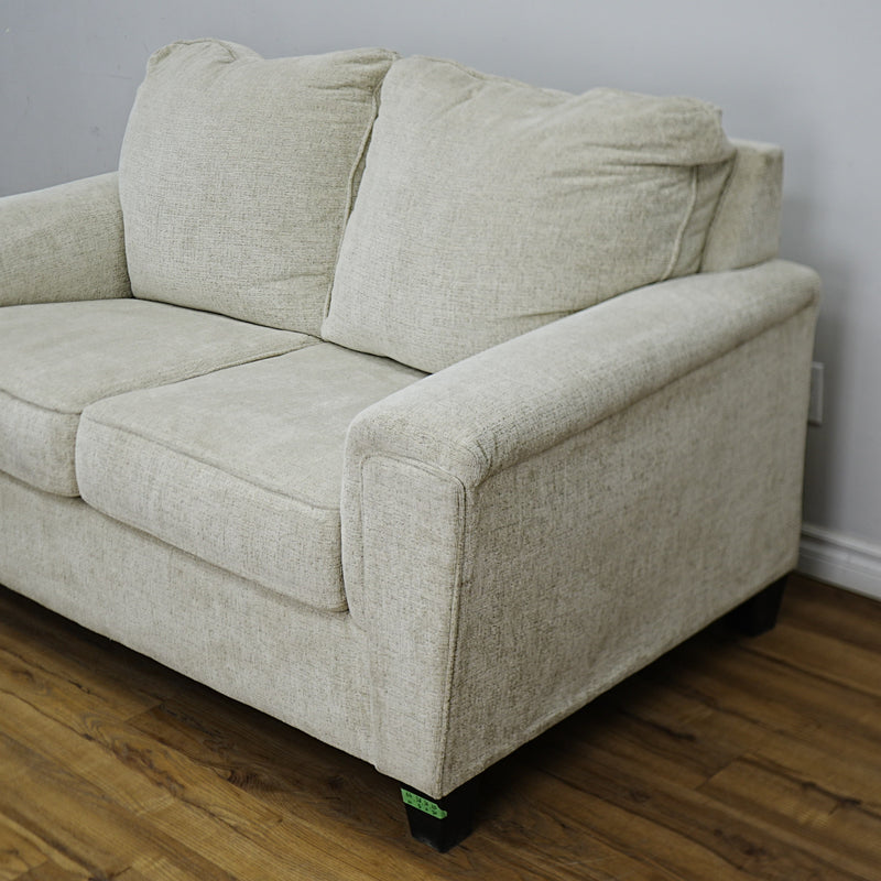64×38×36–Inch Loveseat – Light Gray Textured Upholstery