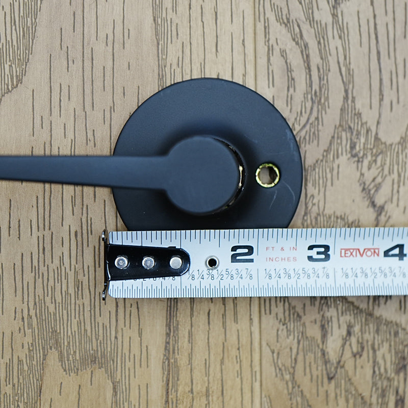 Julia Lever Dummy Set – Matte Black, Round Rosette – B2X17J-19