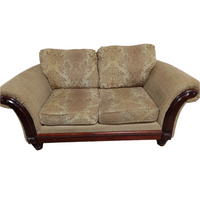 Damask-Style Two Seater Sofa