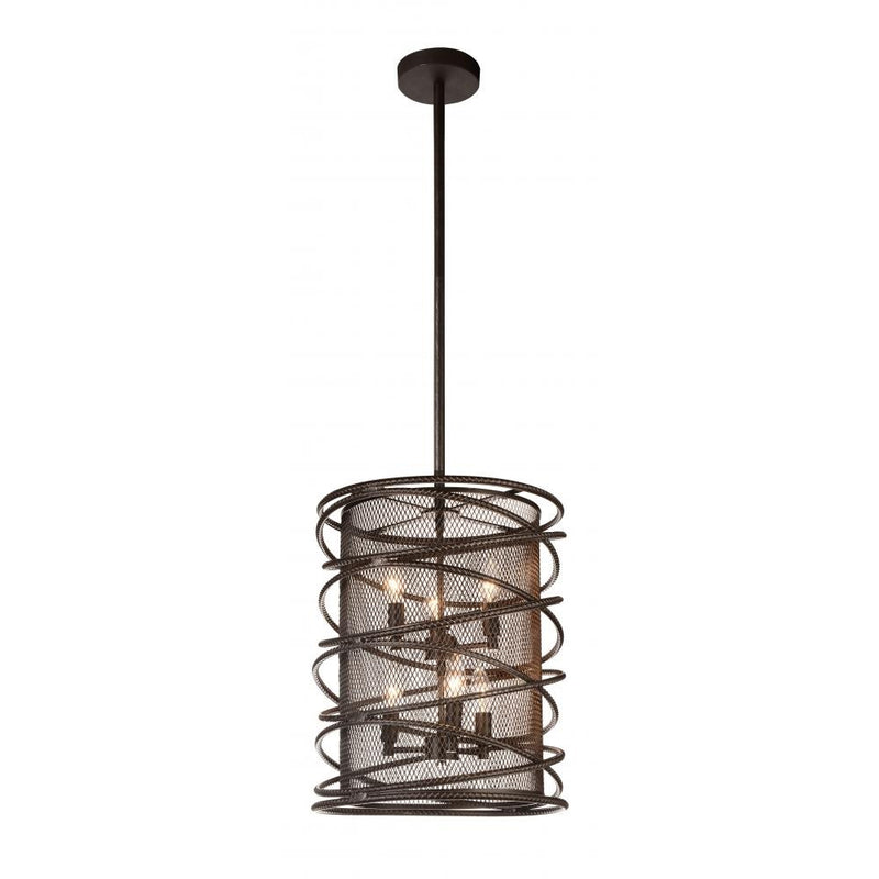 Darya 6-Light Chandelier in Brown