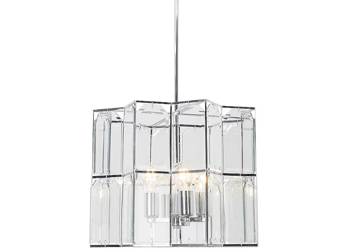 4-Light Polished Chrome Modern Chandelier