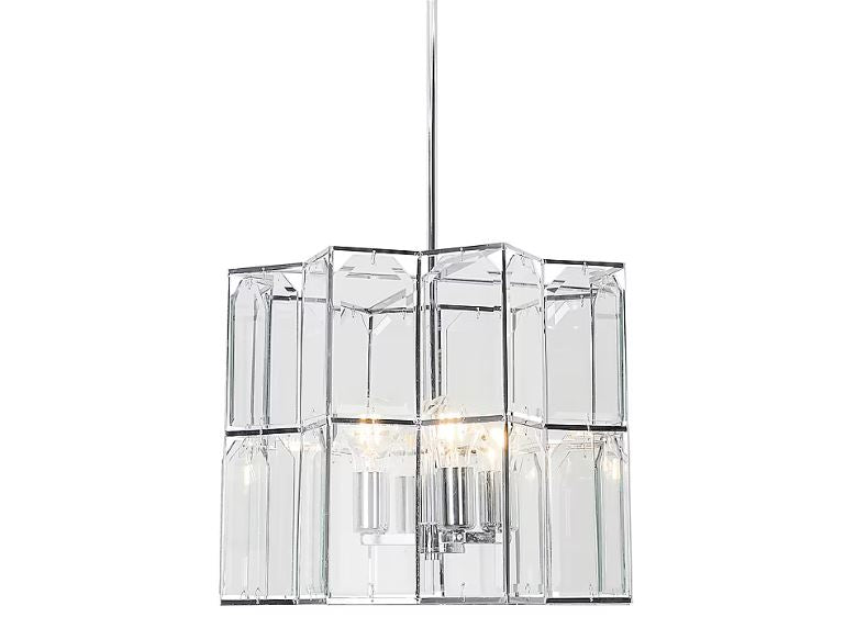 4-Light Polished Chrome Modern Chandelier