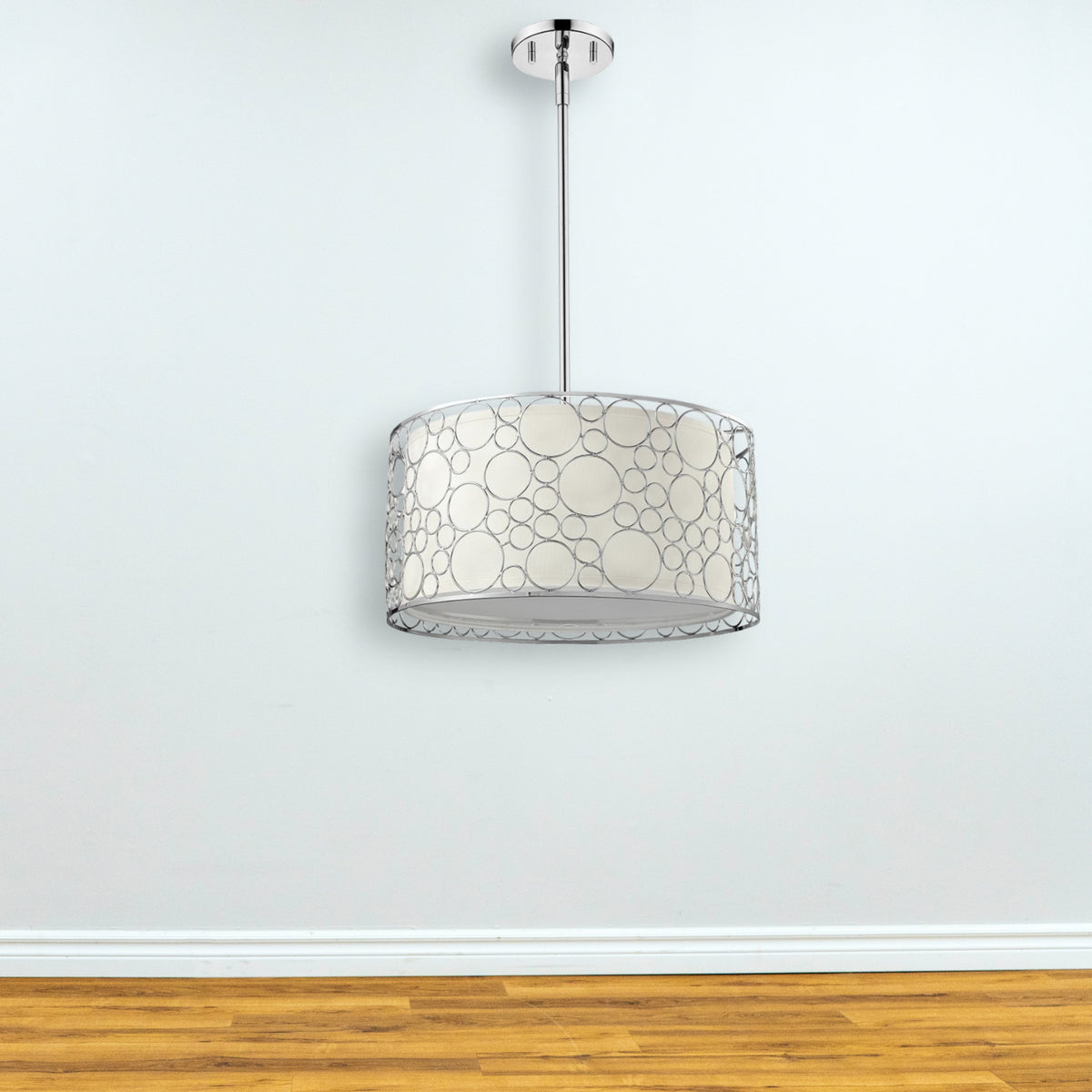 Don Giovanni Chrome Shade Light - 3-Light