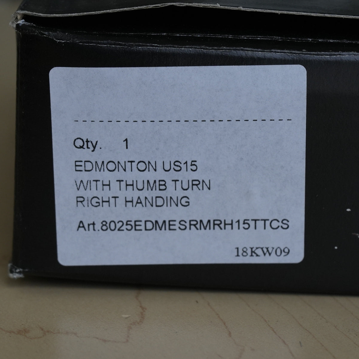 Edmonton Privacy Lever Set w/ Thumb Turn, Right H, Satin Nickel, 8025EDMESRMRH15TTC