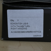 Edmonton Privacy Lever Set w/ Thumb Turn, Right H, Satin Nickel, 8025EDMESRMRH15TTC