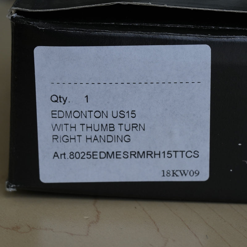 Edmonton Privacy Lever Set w/ Thumb Turn, Right H, Satin Nickel, 8025EDMESRMRH15TTC
