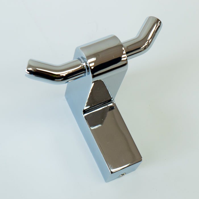 Double Robe Hook 3"W - Polished Chrome