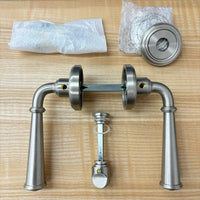 Dummy Door Levers with Thumb Turn in Satin Nickel, 2001NEBETRUS15