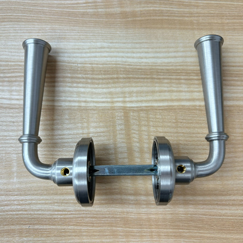 Dummy Door Levers with Thumb Turn in Satin Nickel, 2001NEBETRUS15