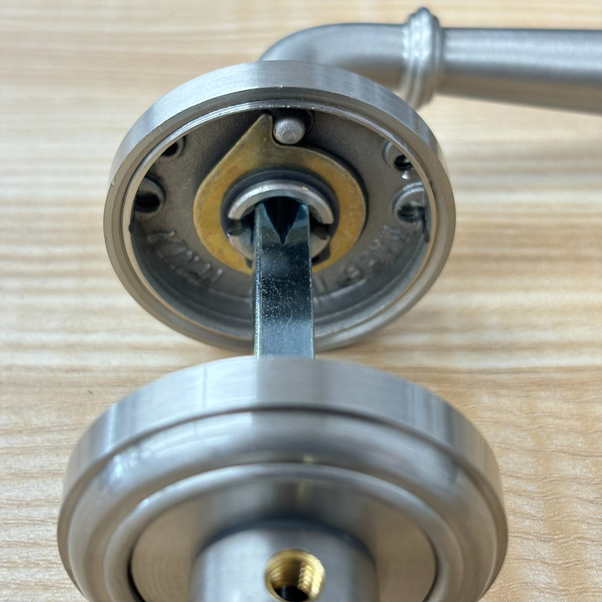 Dummy Door Levers with Thumb Turn in Satin Nickel, 2001NEBETRUS15