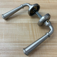 Dummy Door Levers with Thumb Turn in Satin Nickel, 2001NEBETRUS15