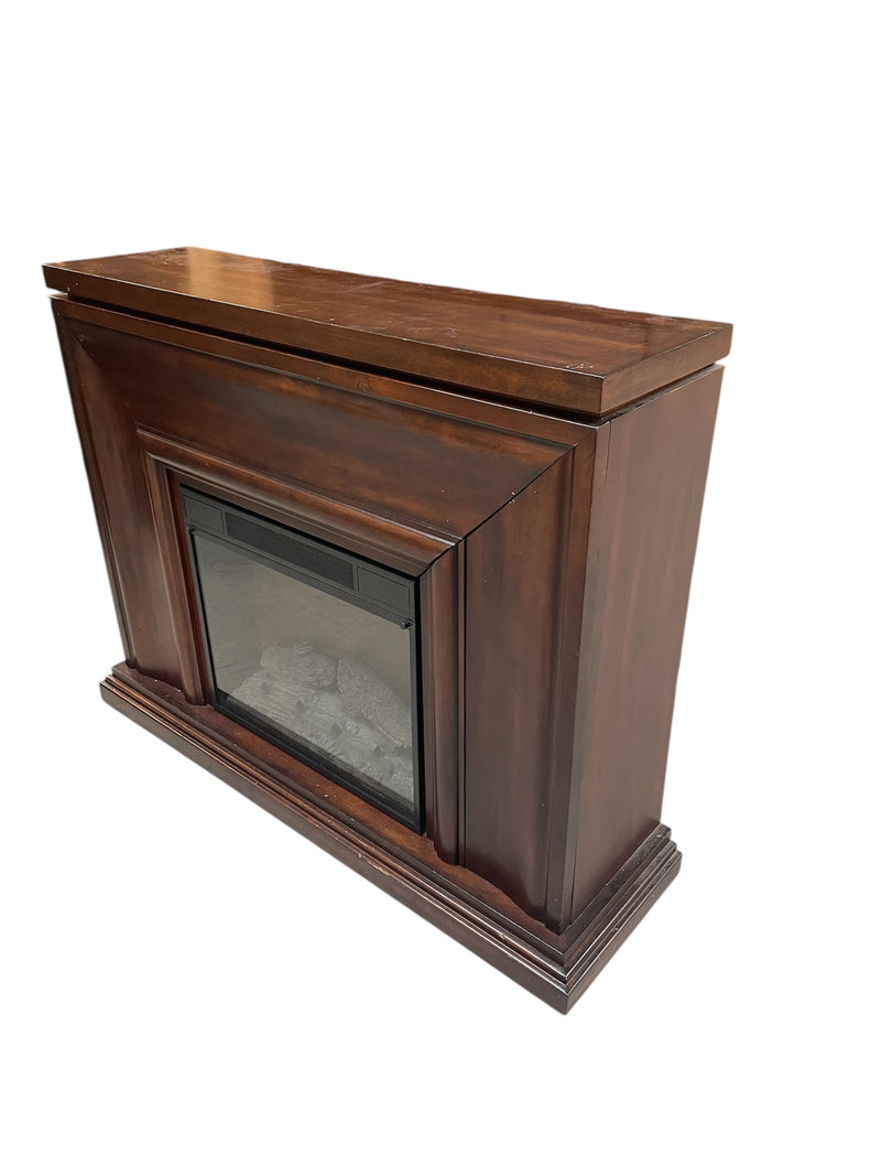 Solid Wood Fireplace Mantel and Electric Fireplace