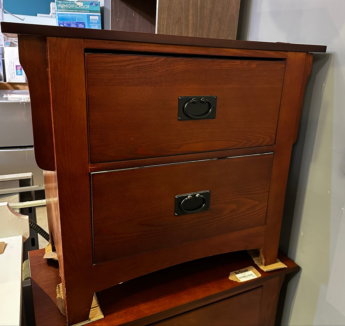 Two-Drawer Mission-Style Nightstand