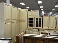 Two - Tone Cream Kitchen with Maple Island