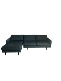 Denim Blue Sectional Sofa with Chaise Piece