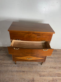 Mid-Century 4 Drawer Tallboy Dresser