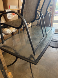 Dark Grey Outdoor Patio Dining Set