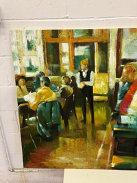 Cafe Oil Painting