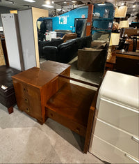 Mid Century Modern Wooden Vanity With Mirror