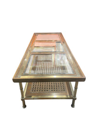 Glasstop 2-Tier Rectangular Coffee Table