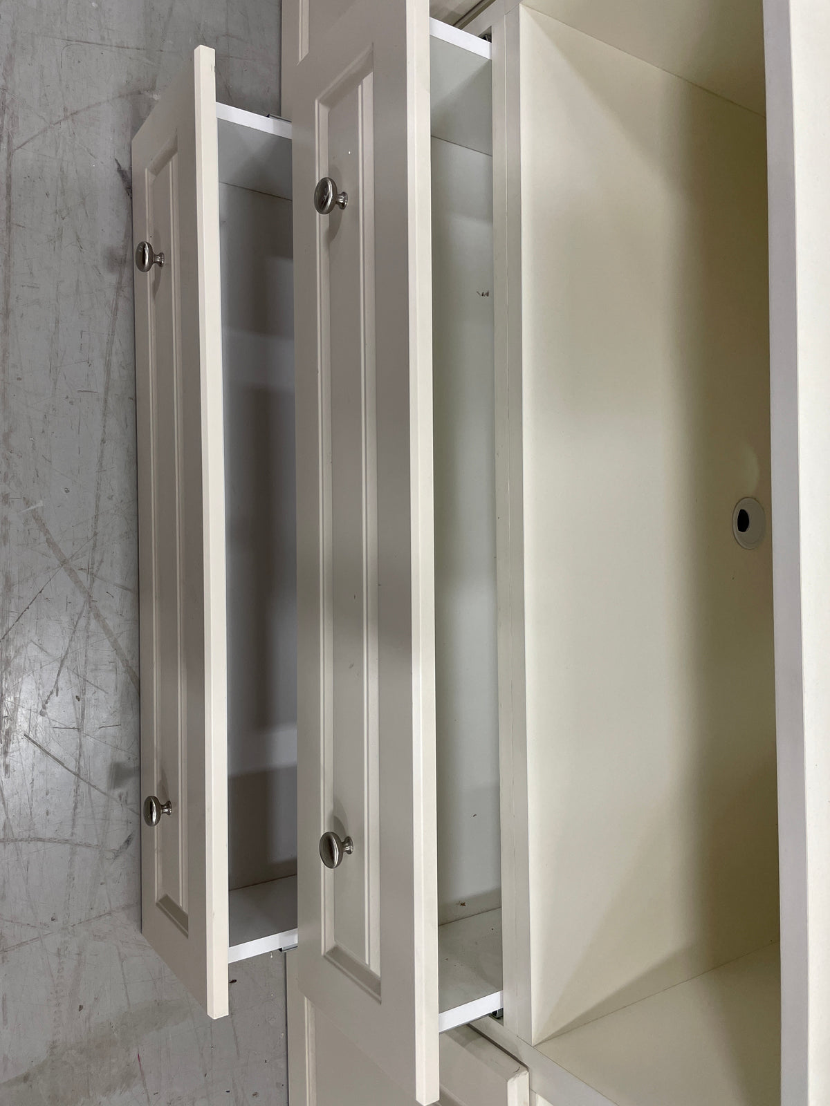 101" White Entertainment Center