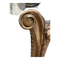 Regal Scroll Glass Accent Table