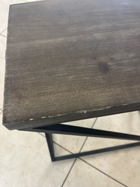 Industrial Asymmetrical Side Table