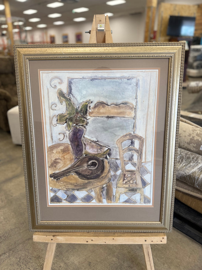 "Mid Century Water Color Art" Unknown Artist