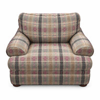 Tartan Plaid Upholstered Armchair