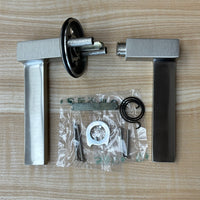 Passage Lever Set, Right Handing in Satin Nickel, 1001LOUMRSRH15
