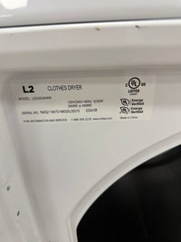 White L2 Front-Loading Electric Dryer