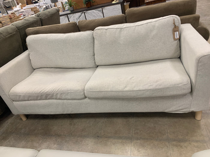 Light Grey Fabric 2 Seat Sofa