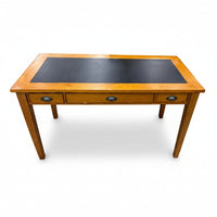 Wooden Desk with Black Top