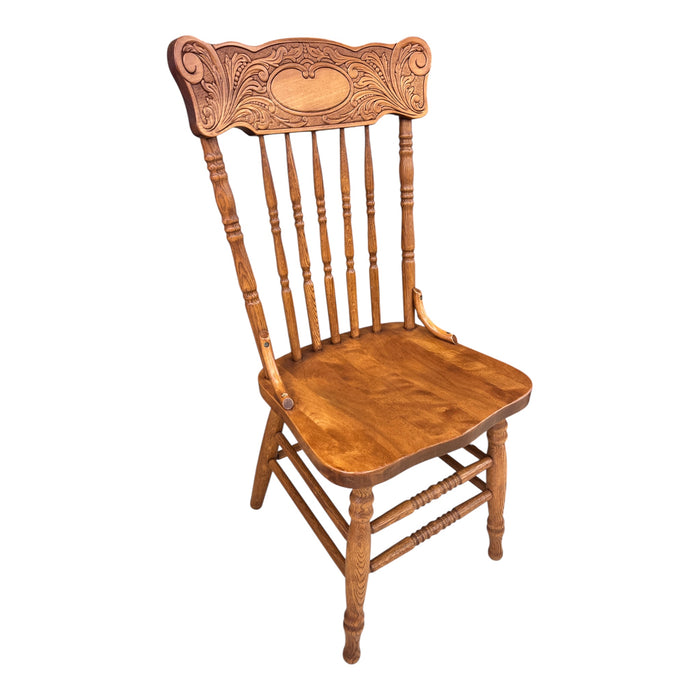 The Spring Meadow Pressback Oval Emblem Dining Chair